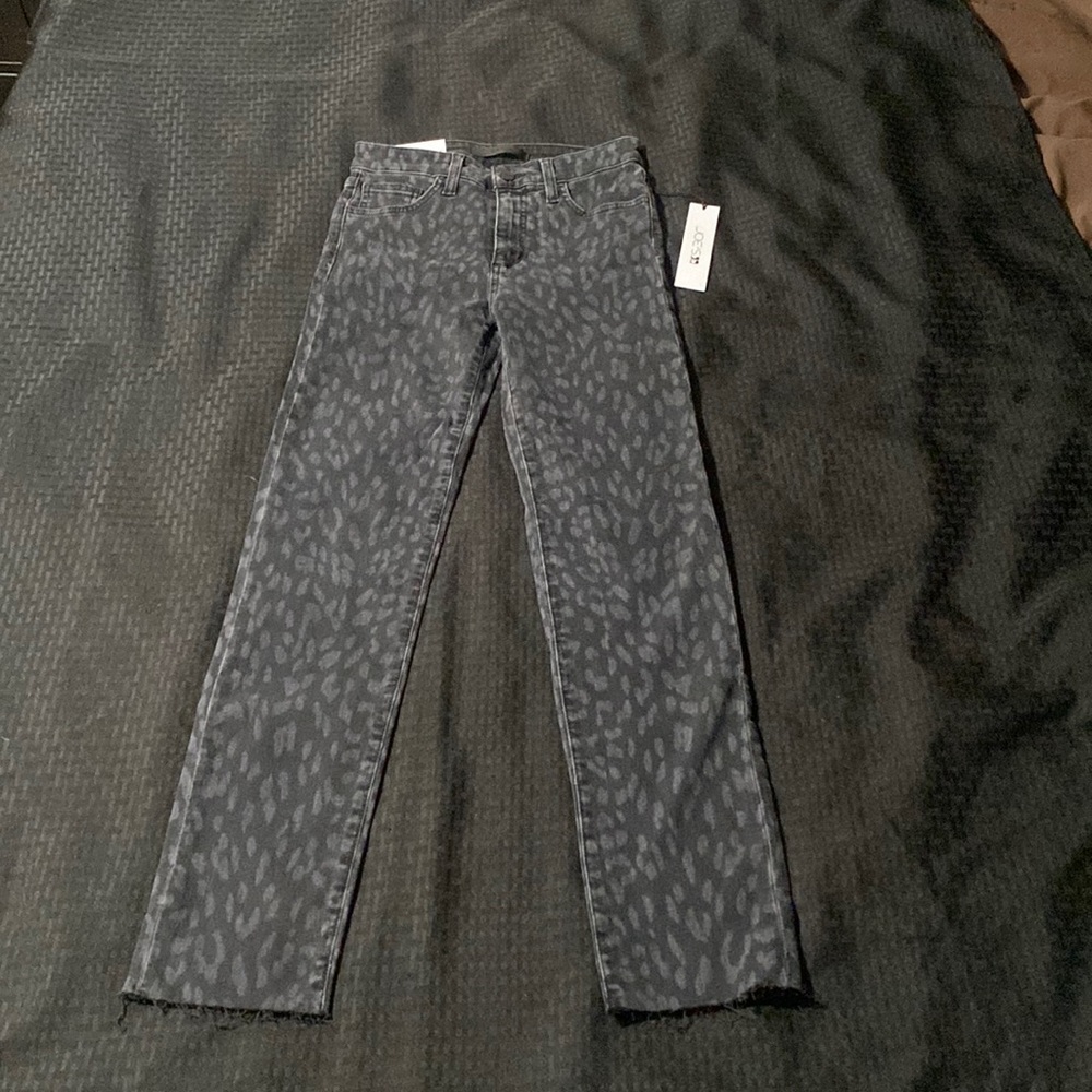 Joe's Jeans The Milla Leopard Print High Rose Straight Ankle Size 25